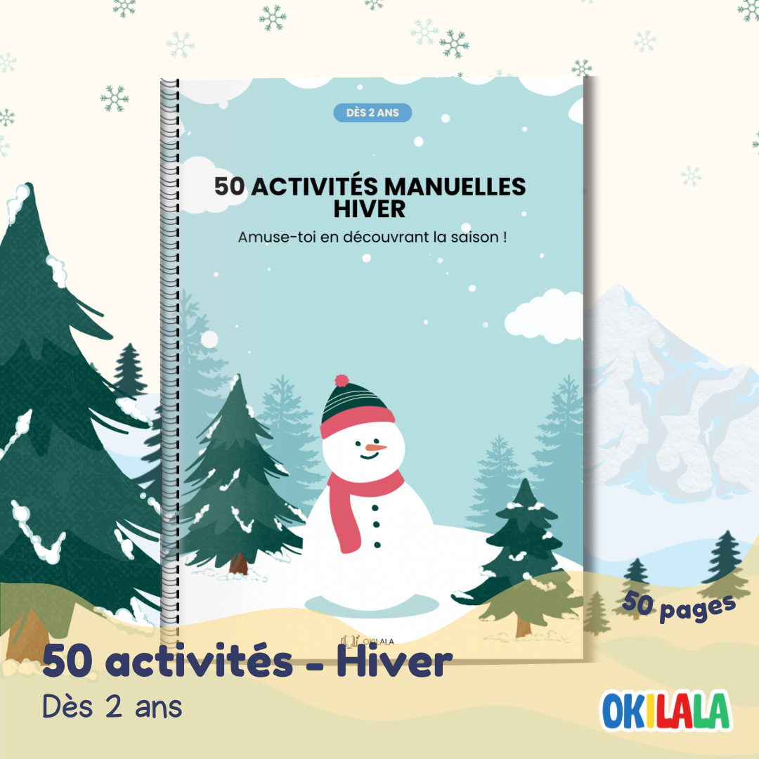 50 Activités Hiver : Coloriage, découpage et créations dès 2 Ans - PDF